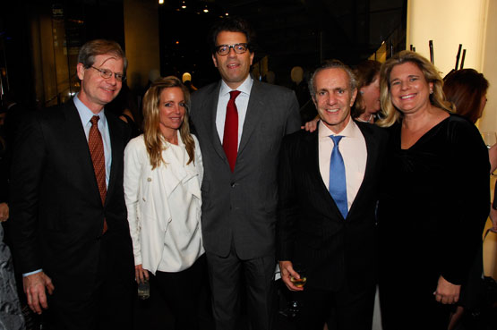 Peter Rockefeller, Rachel Hovnanian, Lorenzo Lorenzotti, Ara Hovnanian, and Evelyn Tompkins