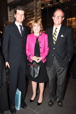 >Luke Parker-Bowles, Isabel Carden, and Mark Gilbertson